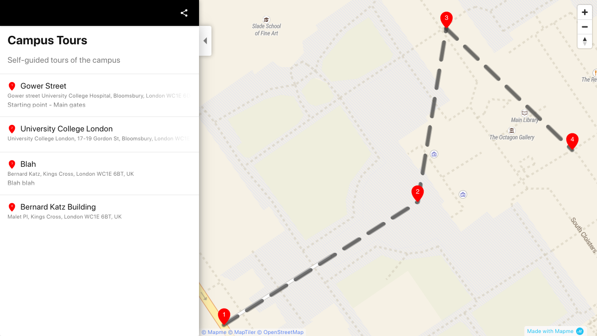 UCL Self-guided Bloomsbury Campus Tour | Interactive Map
