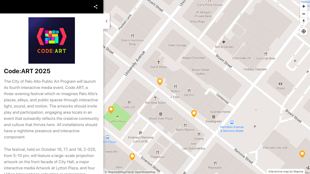 Code:ART 2025 | Interactive Map