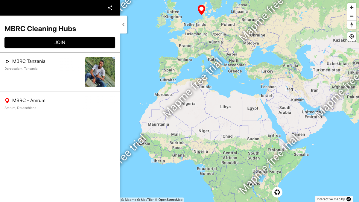 MBRC Cleaning Hubs | Interactive Map