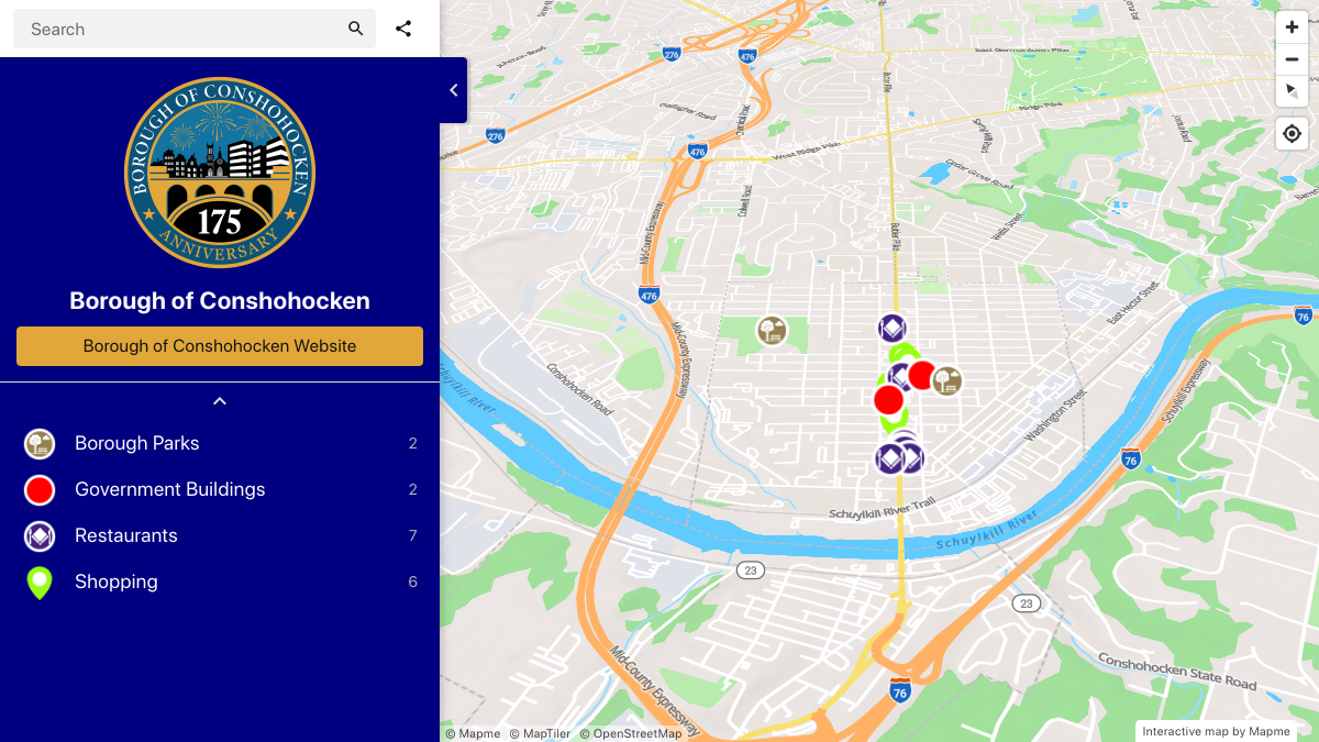 Borough of Conshohocken | Interactive Map