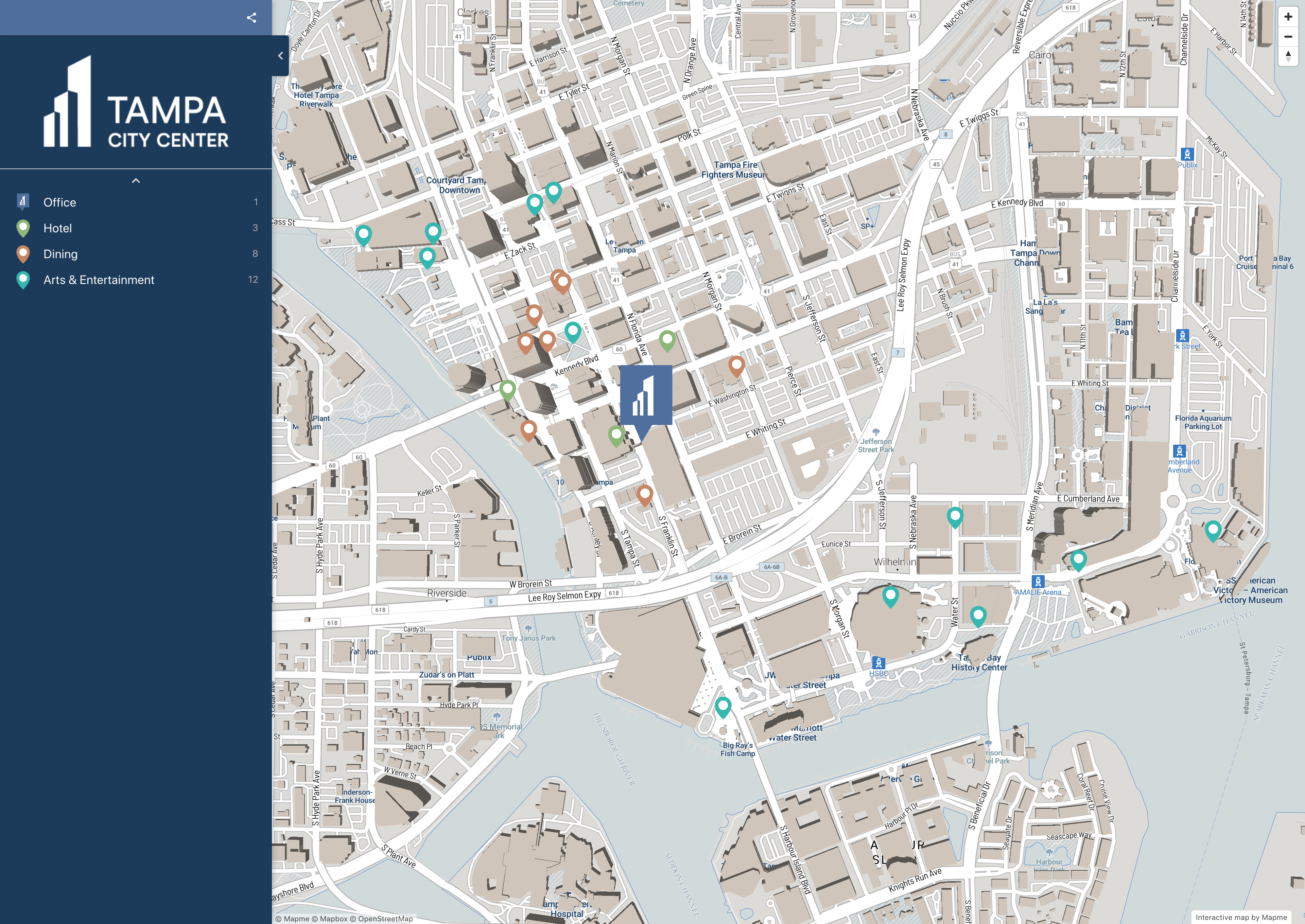 Tampa City Center | Interactive Map