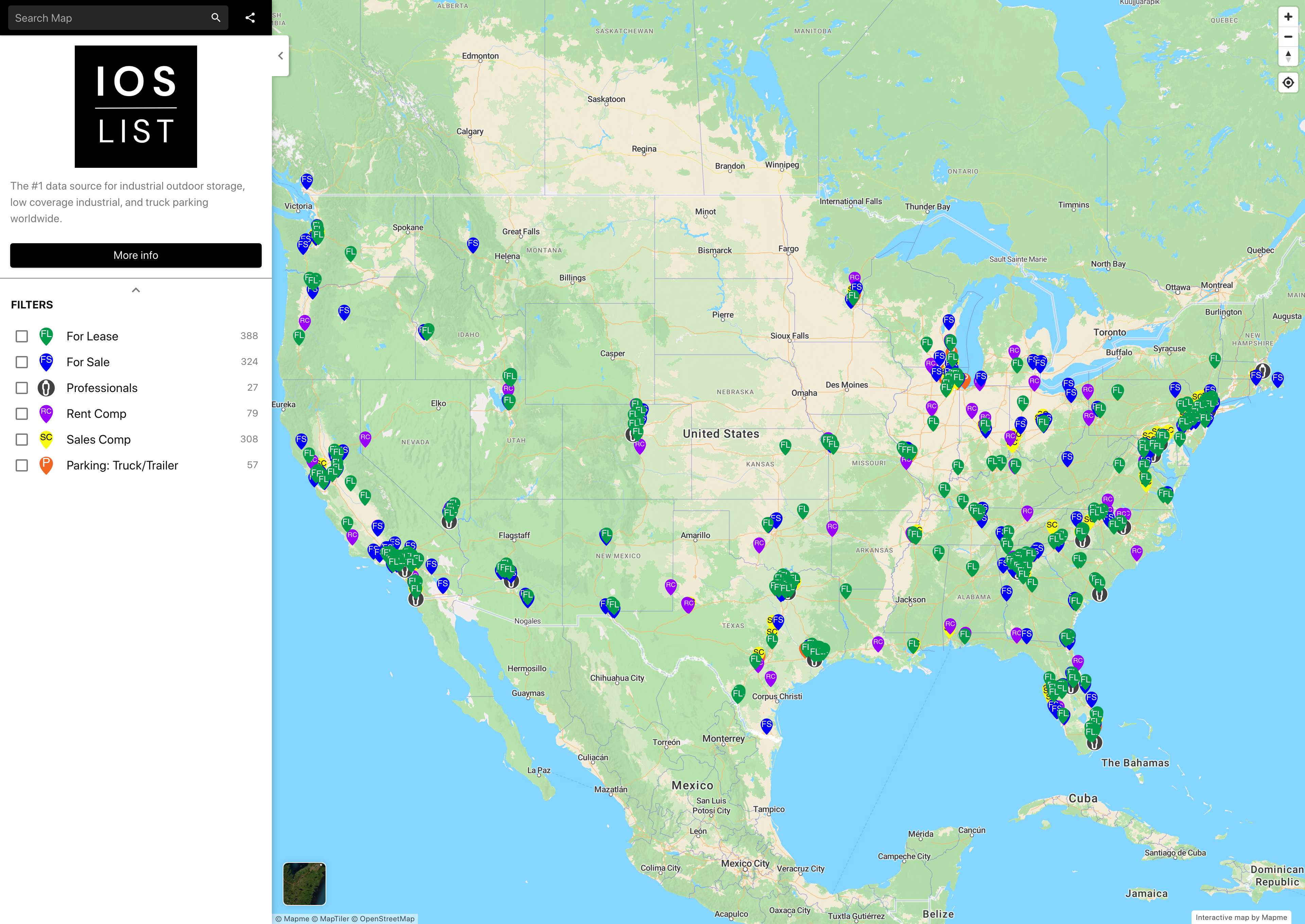 IOSList | Interactive Map