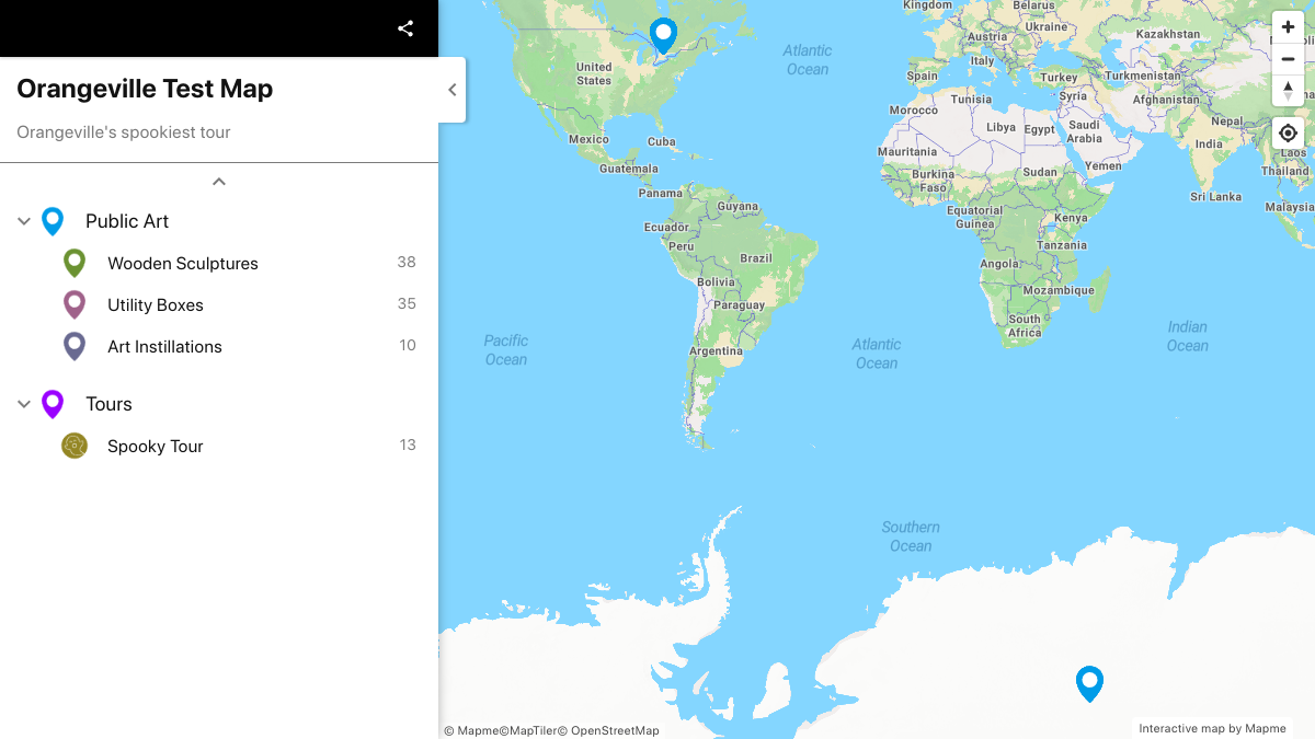 Digital guide | Interactive Map