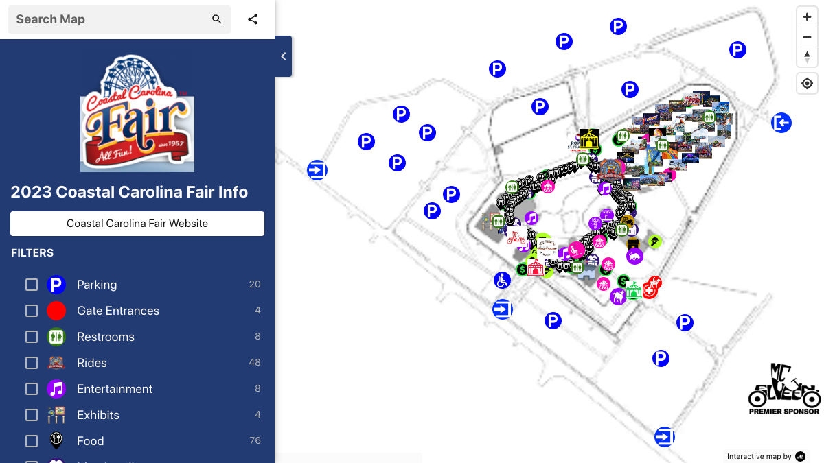 2024 Coastal Carolina Fair | Interactive Map