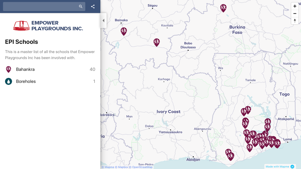 Schools and Projects | Interactive Map