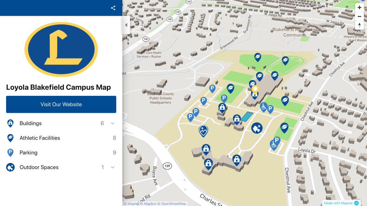 Loyola Blakefield Campus Map Interactive Map