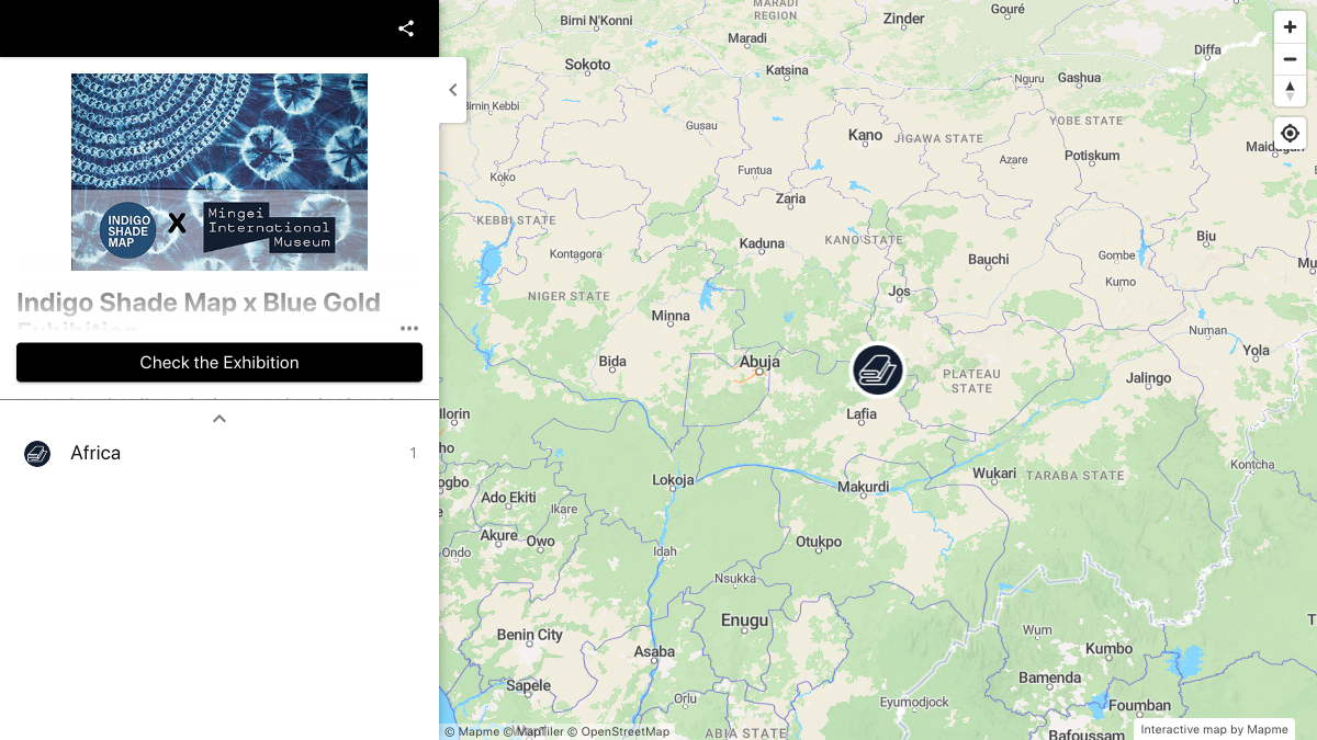 Indigo Shade Map x Blue Gold Exhibition | Interactive Map