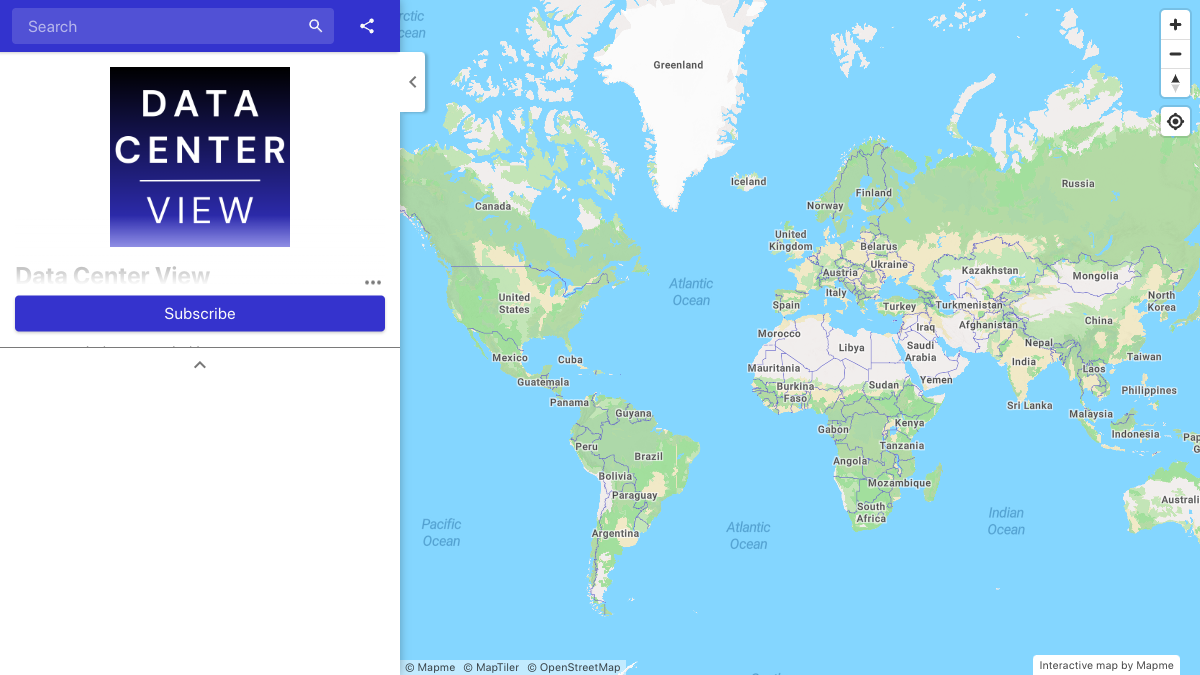 Data Center View | Interactive Map