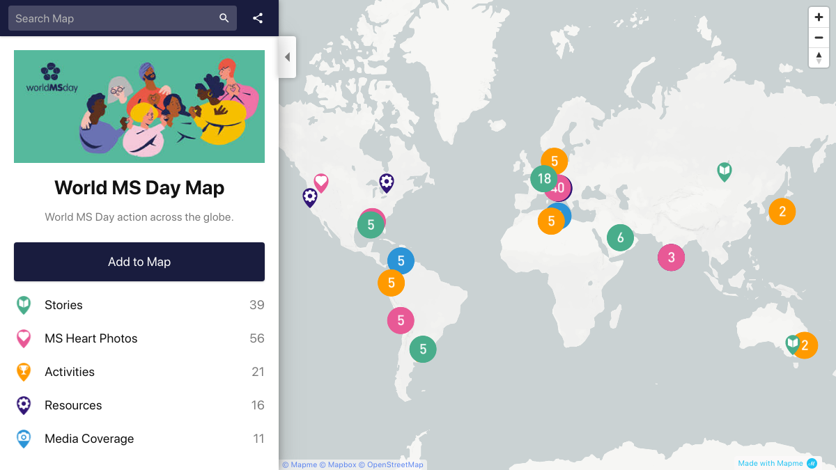 World MS Day Map | Interactive Map