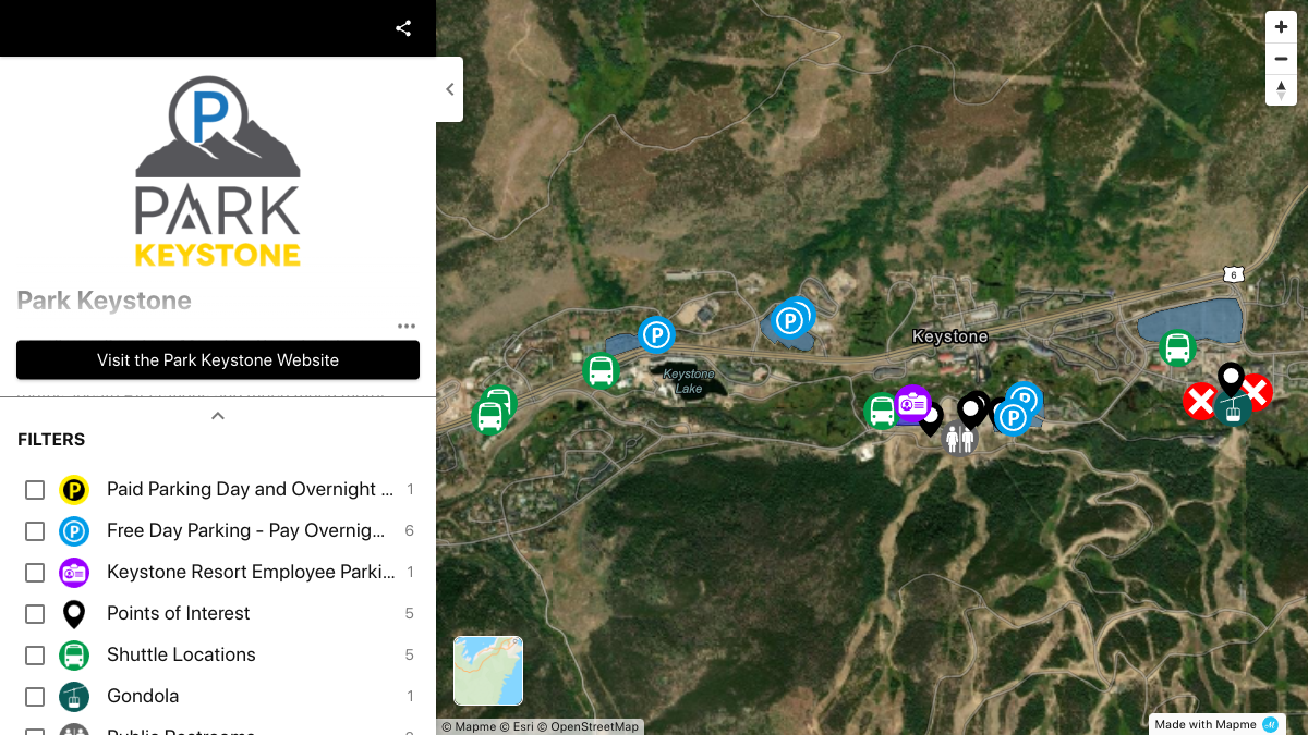 Park Keystone Map N Park | Interactive Map